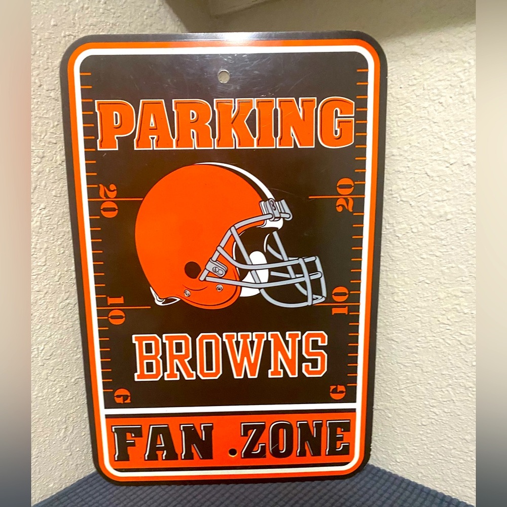 Browns Fan Zone Parking Sign 18” x 11.5”
Heavy PVC plastic